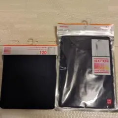 UNIQLO HEATTECH Ｕネック　九分袖　120 ネイビー2枚セット