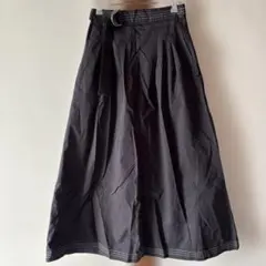 PAGEBOY 黒 スカート ベルト付き ロング丈