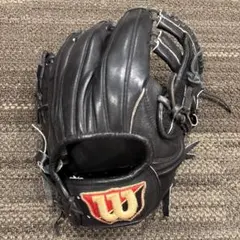 ★即戦力 ウィルソン ベーシックラボ 軟式用グローブ 内野用 一般用 黒★のサムネイル