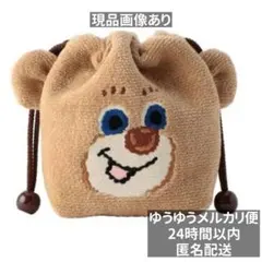 LOVERARY by FEILER ドアップテディ 耳付き巾着 ニコ