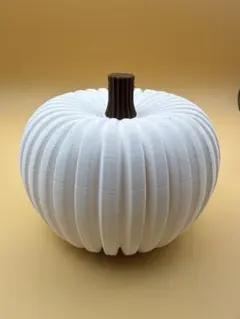 3Dプリント パンプキン 置物 ホワイト