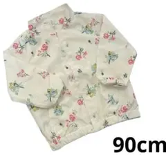 【美品】ジャンバー ウインドブレーカー 春アウター 西松屋 ジップ 花柄 90