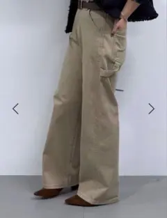 クチュールドアダムCOUTURE D'ADAM ベージュ チノパン 36 - メルカリ