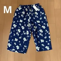 ユニクロ　リラコ　花柄ブルーM