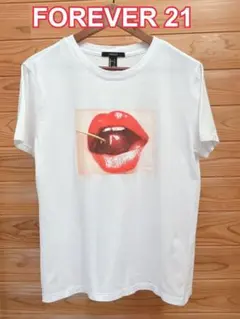 完売品！FOREVER 21 くちびるチェリー　Tシャツ　サイズ　L