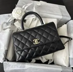値下げ中！試着のみ極美品 CHANEL ココハンドル24 xs キャビアスキン 