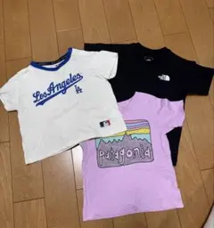 まとめ売り　子供用Tシャツ3枚セット　９０cm〜１００cm