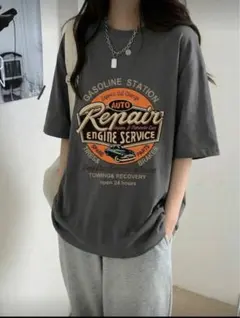 shein 半袖Tシャツ グレー