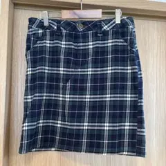 ネイビー系チェック タイトスカート