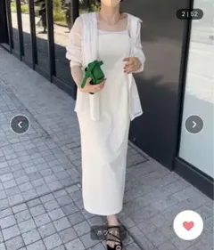 CAPRICIEUX LE'MAGE ストレッチキャミワンピース