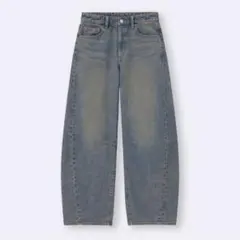 バレルレッグジーンズ　GU サイズS