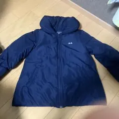 BeBe フード付きダウンコート 120 ネイビー