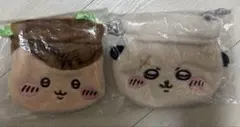 ちいかわ　おかお巾着　くりまんじゅう　ラッコ 2点セット