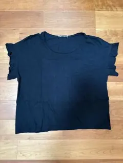 ZARA レディース 半袖 Tシャツ ブラック Lサイズのサムネイル