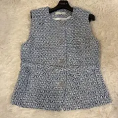 【美品】ZARA ツイード ベスト Mサイズ