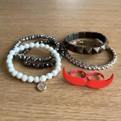 ブレスレット　指輪　平成レトロ　Y2K　原宿　ロック