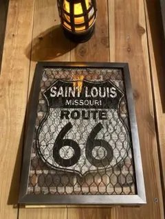 アートフレーム　壁掛け　ROUTE66 アメリカン