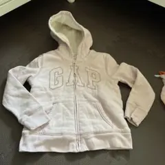GAP キッズ フルジップパーカー 薄いピンク