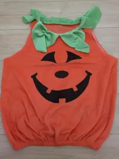 ハロウィン　カボチャの顔 着ぐるみ オレンジ