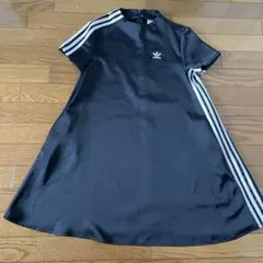 adidas Originals 半袖 スポーツ ワンピース ブラックのサムネイル