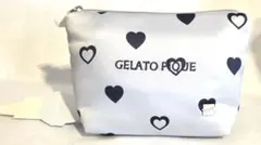 【新品・未使用】ジェラートピケ WEB限定 ハート柄ティッシュポーチ ブルーのサムネイル
