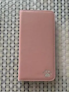 猫モチーフ 手帳型iPhone 16plusケース ピンク