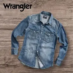 Wrangler W9144 デニムウエスタンシャツ ユーズド加工