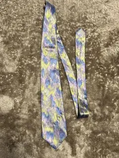 【極美品】D'URBAN ダーバン ネクタイ シルク 総柄 抽象柄 マルチカラー