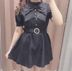 evelynワンピース リボンロンパース