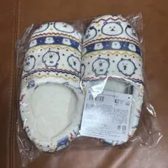 ナガノキャラクターズ あったか大きめルームシューズ (アイボリー)