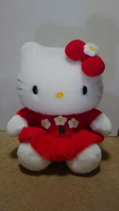 ハローキティ ぬいぐるみ 赤いドレス