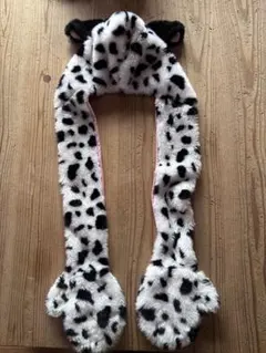 ディズニー　１０１匹わんちゃん　手袋付き被り物