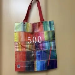 フェリシモ カラフルエコバッグ 500色色鉛筆柄のサムネイル