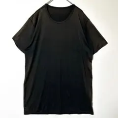 ユニクロ エアリズム Tシャツ 半袖 黒 茶系L 無地 吸汗速乾 メンズ i