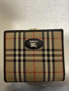 Burberrys 二つ折り財布 がま口 ノバチェック