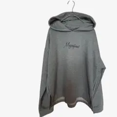 アースミュージックアンドエコロジー ロゴ刺繍パーカー ライトグレー（F）ゆったり