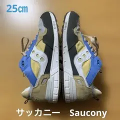 サッカニー☆シューズ　シャドウ5000 NAVY/CAMEL【25cm】