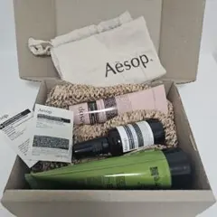 【新品未使用】Aesopハンドバーム・保湿ミスト・ボディスクラブ・巾着　セット