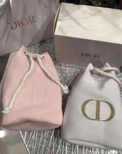 ディオール　オリジナル巾着ポーチ　2点セット