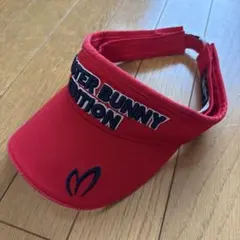 MASTER BUNNY EDITION バイザー レッド　ゴルフバイザー