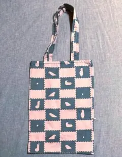 【美品】ミナペルホネン イッタラ ピンク グレー トートバッグ キャンバス