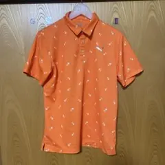 PUMA オレンジ ポロシャツ　Mサイズ