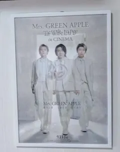 Mrs. GREEN APPLEホワイトラウンジポスター