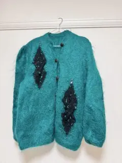 モヘアカーディガン　古着
