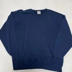 【USA製】Jerzees ネイビー 無地スウェット XXL