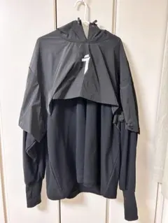 黒 フード付き パーカー 吉業重工　JIYEIND