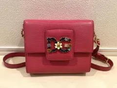 即購入値下げ可！D&G ピンク　ショルダーバッグ　ほぼ未使用！状態良のサムネイル