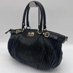 COACH Madison Gathered 2way black 9184 - メルカリ