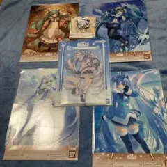 雪ミク　一番くじ　Q賞　S賞　R賞　アクリルスタンド　ポスター　ラバーチャーム