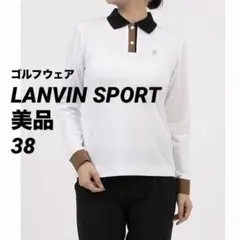 新品タグ付き ランバンスポール ゴルフウェア 半袖シャツ デニム調